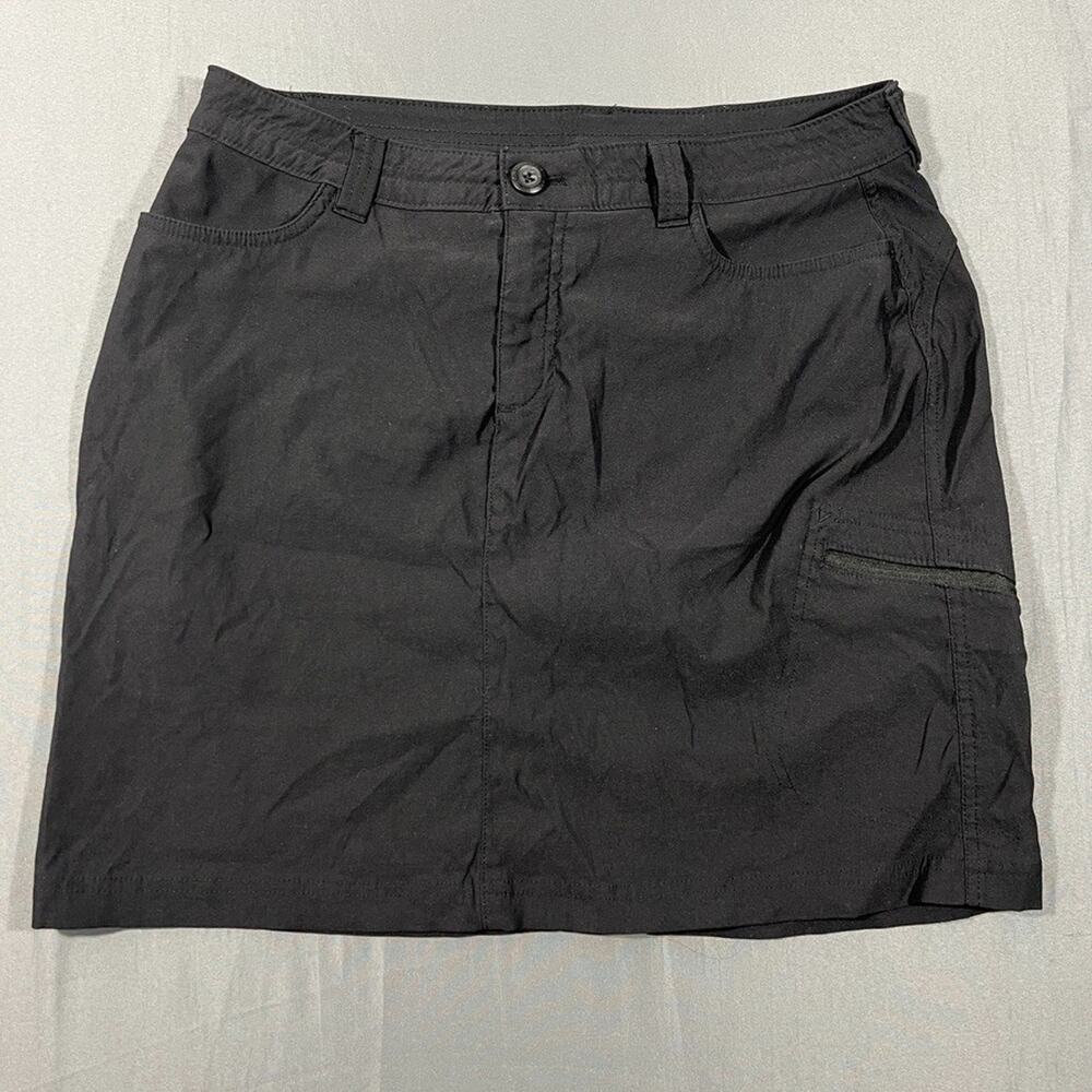 Eddie Bauer Skirt Skort Womens 10 Black Stretch Performance Athletic Classic Fit